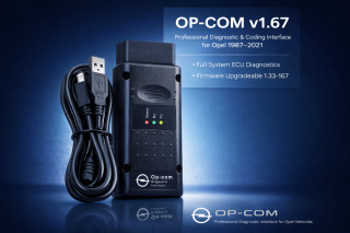 Opel OP-COM diagnostikas un kodēšanas kabelis