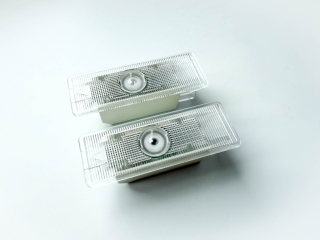 Projection of 3D logo in the door for BMW with glass lenses. 2 pcs.