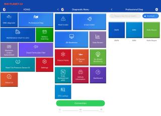 Konnwei Kdiag диагностика Bluetooth 5.2 с пожизненной лицензией для Android и IOS