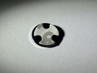 Mercedes-Logo 13 mm (3 Löcher) für Zündschlüssel