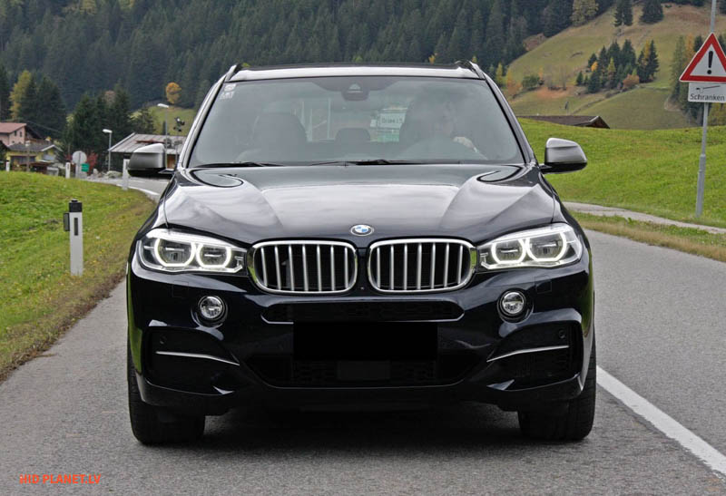 BMW X5 F15 with installed decorative bumper inserts