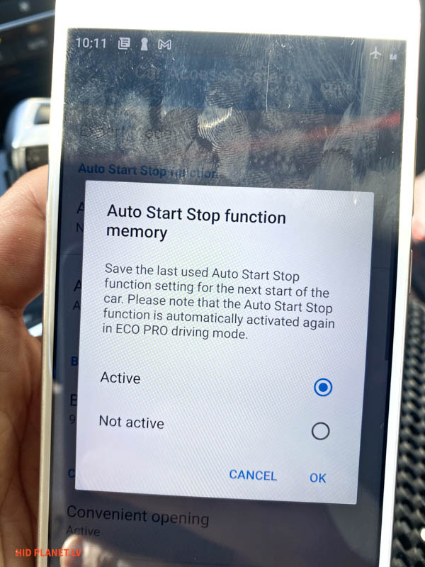 bimmercode auto start stop disable 2
