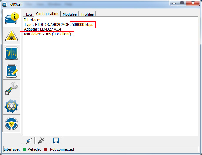 auto diagnostika ford mazda els327 settings