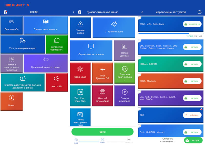 Konnwei Kdiag в работе с автомобилем